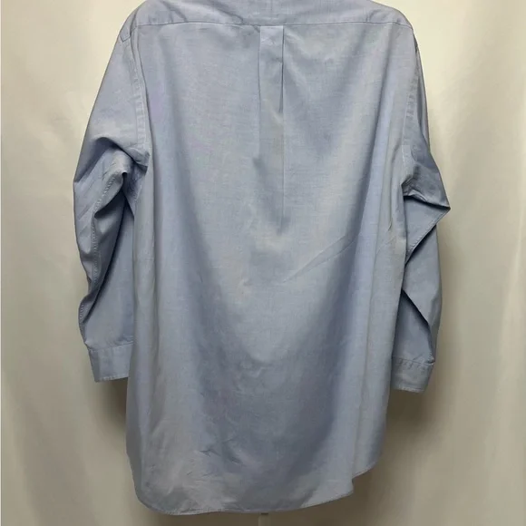 Ralph Lauren Men's Blue Shirt Size Large 16-1/2 - 32/33 Length 33” - Picture 3 of 8